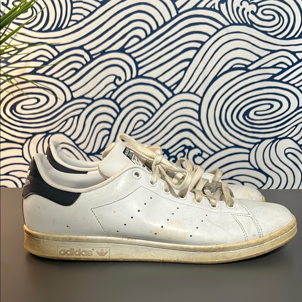 Adidas Classic White and Black Shoes